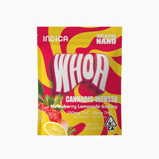 Whoa - WHOA Strawberry Lemonade Gummy - Bite (100mg) - 1