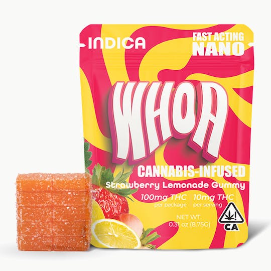 Whoa - WHOA Strawberry Lemonade Gummy - Bite (100mg) - 1