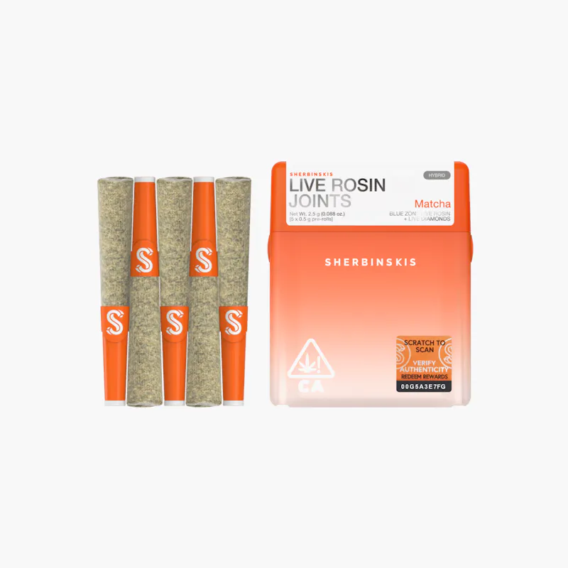 Sherbinskis | Matcha x Blue Zone Rosin Infused Minis | 5pk