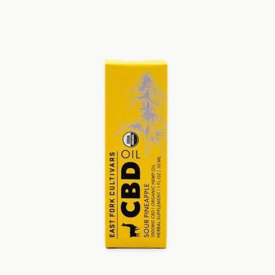 East Fork Cultivars - High CBD Tincture - Sour Pineapple - 1