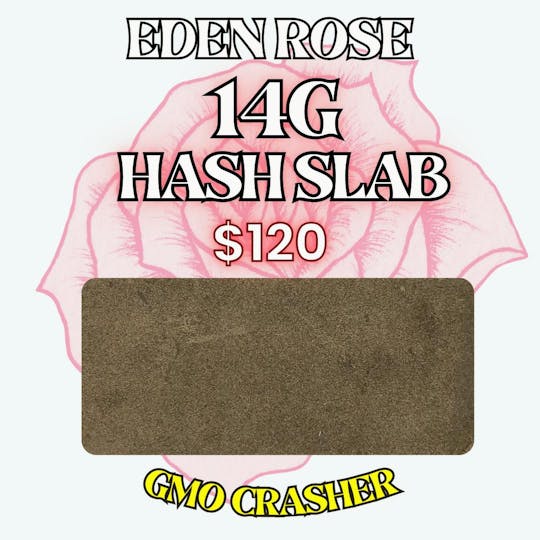 Eden Rose Processing - Eden Rose Extracts Solventless Hash Slab 14g - GMO Crashers (Indica) - 1