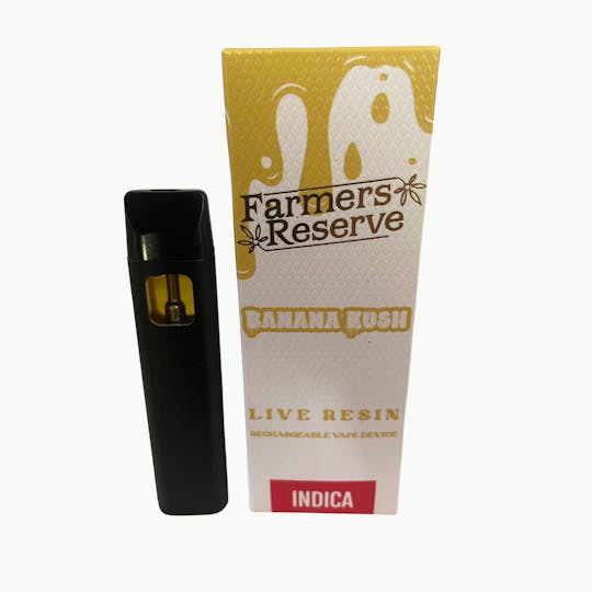 Farmers Reserve - 1Gram Banana Kush Live Resin Disposable - 1