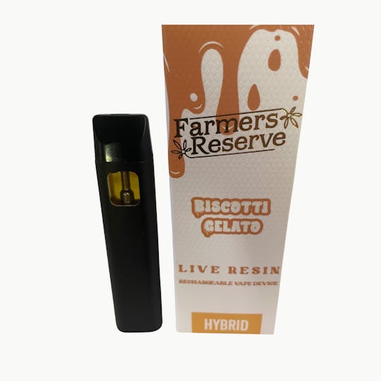 Farmers Reserve - 1Gram Biscotti Gelato Live Resin Disposable - 1