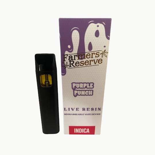 Farmers Reserve - 1Gram Purple Punch Live Resin Disposable - 1