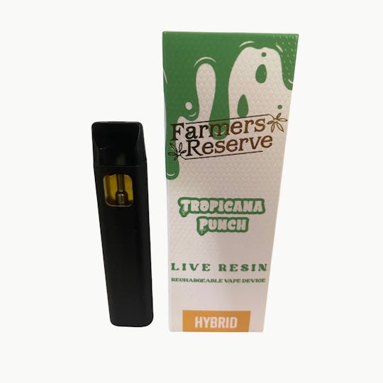 Farmers Reserve - 1Gram Tropicana Punch- Live Resin Disposable - 1