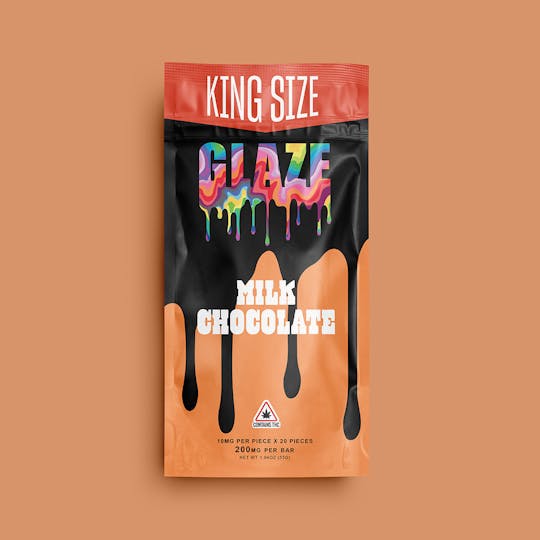 Glaze - Glaze | King Size Milk Chocolate Bar | 200mg - 1