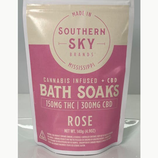 Southern Sky Brands - Rose Bath Soak (155.5mg THC, 330.8mg CBD) - 1