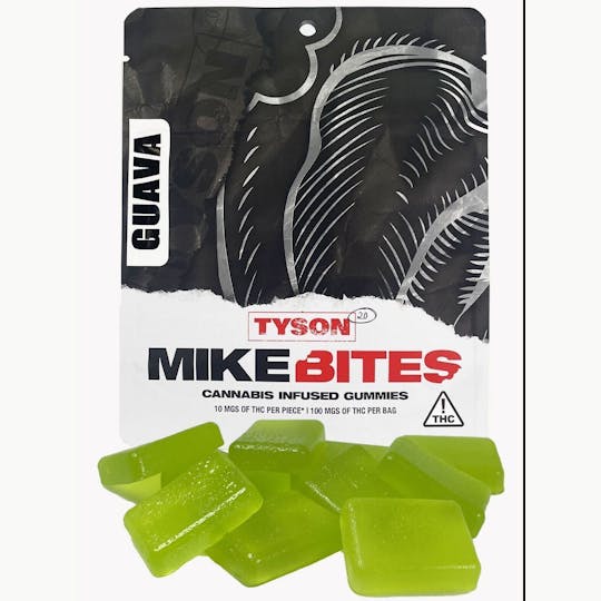 Southern Sky Brands - Tyson 2.0 - Mike Bites - Guava Gummies 100mg - 1