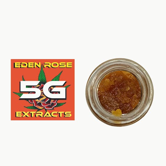 Eden Rose Processing - Eden Rose Extracts Cured Resin Baller Jar 5g - L.A Kush (Indica) - 1