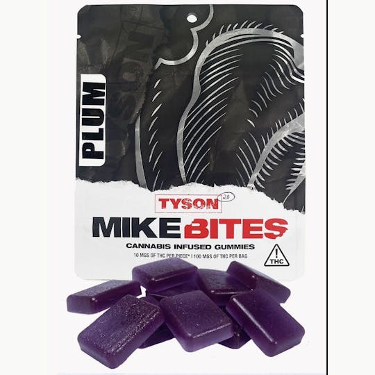 Southern Sky Brands - Tyson 2.0 - Mike Bites - Plum Gummies 100mg - 1