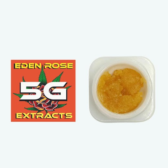 Eden Rose Processing - Eden Rose Extracts Cured Resin Baller Jar 5g - Strawberry Pave (Indica) - 1