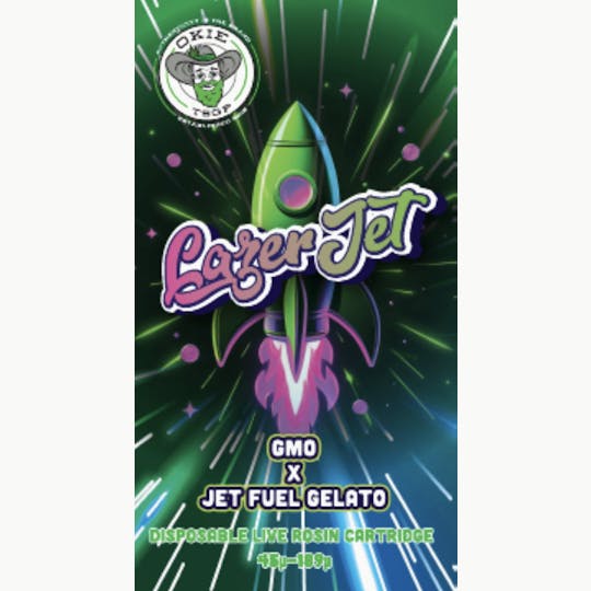 Okie TSGP - Lazer Jet - 45µ-189µ - 0.5g Disposable Live Rosin Cart - 1