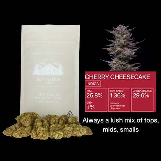 Sonoma Hills Farm - Cherry Cheesecake - 14g Flower Bag - 1
