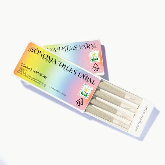 Sonoma Hills Farm - Double Rainbow - 4-pack pre-rolls, .8g ea, 3.2g total - 1