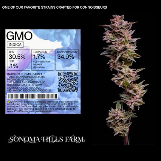 Sonoma Hills Farm - GMO - 3.5g Flower Jar - 1