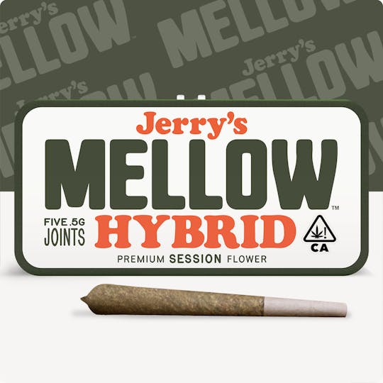 Jerry's Mellow Goods - Hybrid - Lemon Tree - Five Premium .5g Pre-Rolls - 1