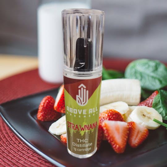 Above All Greenery - Brand - Strawnana 1 G THC Distillate Cart - 1