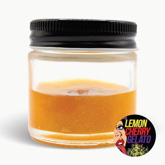 Gas Station Cultivation - Lemon Cherry Gelato Live Resin Sugar & Sauce 14G Baller Jar - 1