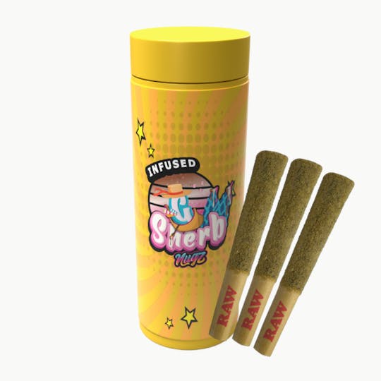 Nugz - G Sherb Infused Pre-rolls – 3 x 0.6g - 1