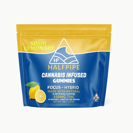 Halfpipe Cannabis - Sour Lemonade Focus Gummies 100mg - 1