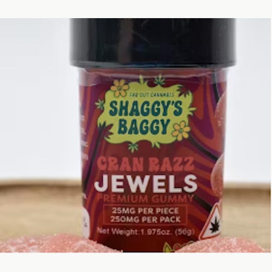 Shaggy's Baggy - 250mg Cran Razz Jewels - 1