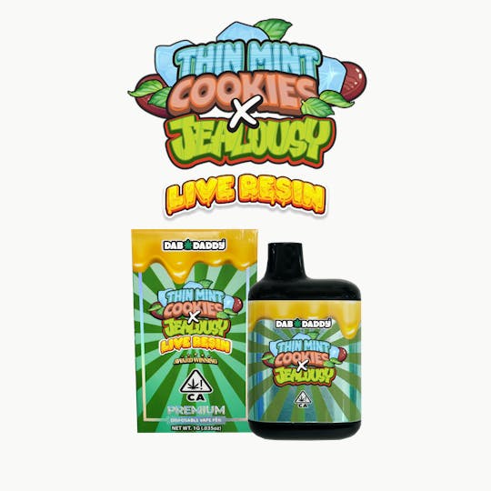 Dab Daddy Ⓡ - Thin Mint Cookies X Jealousy Dab Daddy® Live Resin Vape 1g - 1