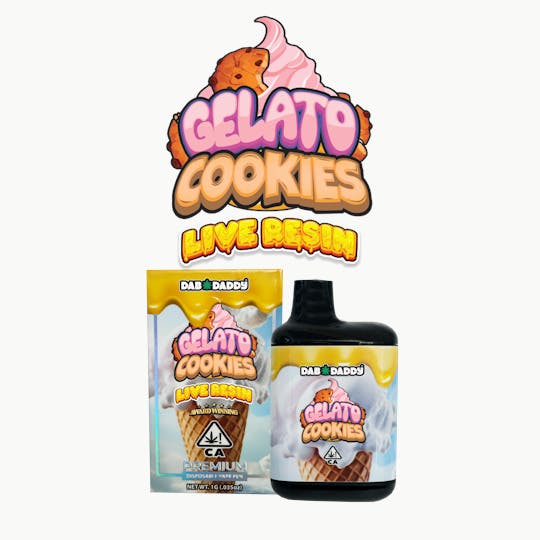 Dab Daddy Ⓡ - Gelato Cookies Live Resin Dab Daddy® Vape 1g - 1