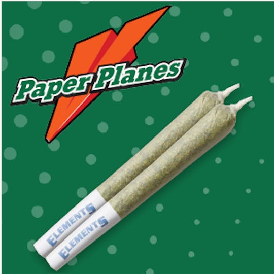 Paper Planes (MI) - Paper Planes - Cool Blue Infused Pre-Rolls 2pk 1.2g - 1