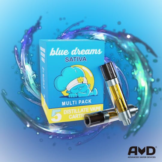 Amnesia MI - Blue Dreams - Vape Carts 5 Pack - 1