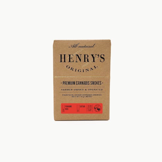 Henry's Original - 14g Total 14-Pack Pre-Rolls (1g each) - Panama Red - 1