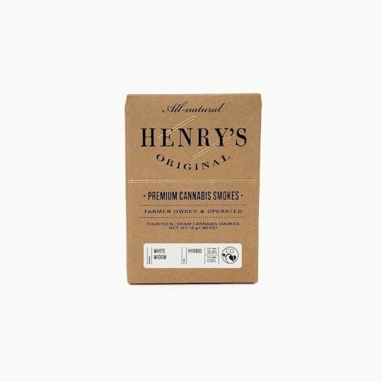 Henry's Original - 14g Total 14-Pack Pre-Rolls (1g each) - White Widow - 1