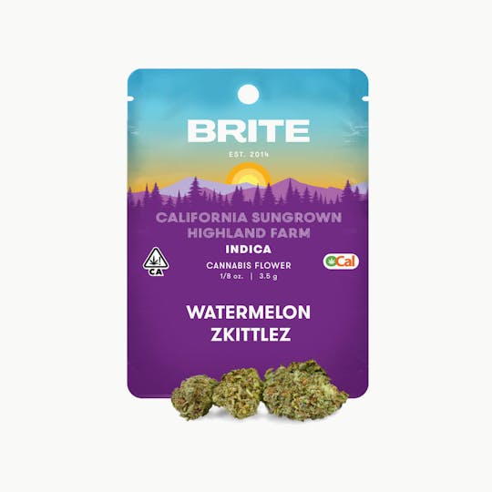 Brite Labs - BRITE Highland OCal Flower (3.5g) - I - Watermelon Zkittlez - 1