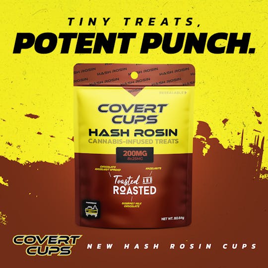 Covert Cups - Toasted and Roasted- 200MG Hash Rosin Chocolate Cups - Covert Cups - REC - 1