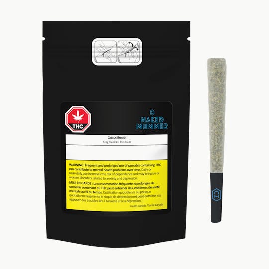 Naked Mummer - Cactus Breath 1G Pre Roll - 1