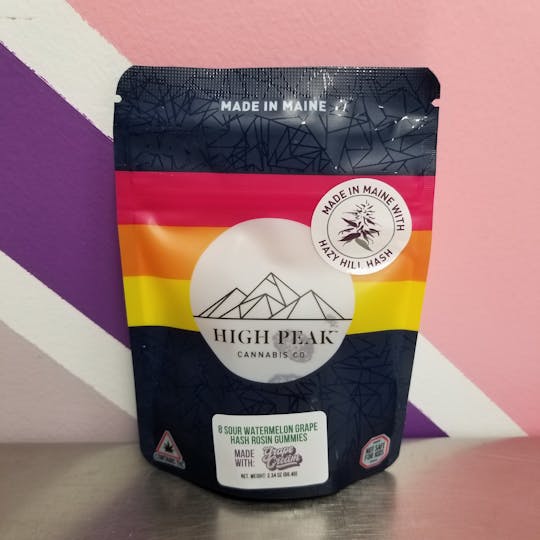 High Peak Cannabis Co. - High Peak Cannabis Co. | Strain Specific Sour Watermelon Grape Gummies - 1