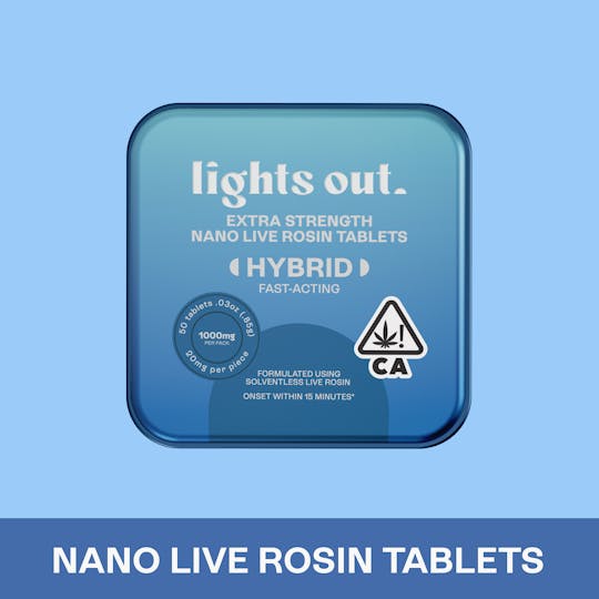 Lights Out - Extra Strength (Hybrid) Rosin Tablets 1000mg - 1