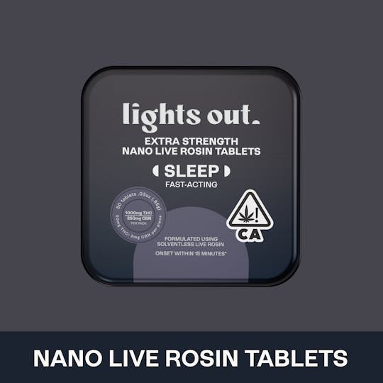 Lights Out - Extra Strength Sleep Rosin Tablets 1000mg - 1