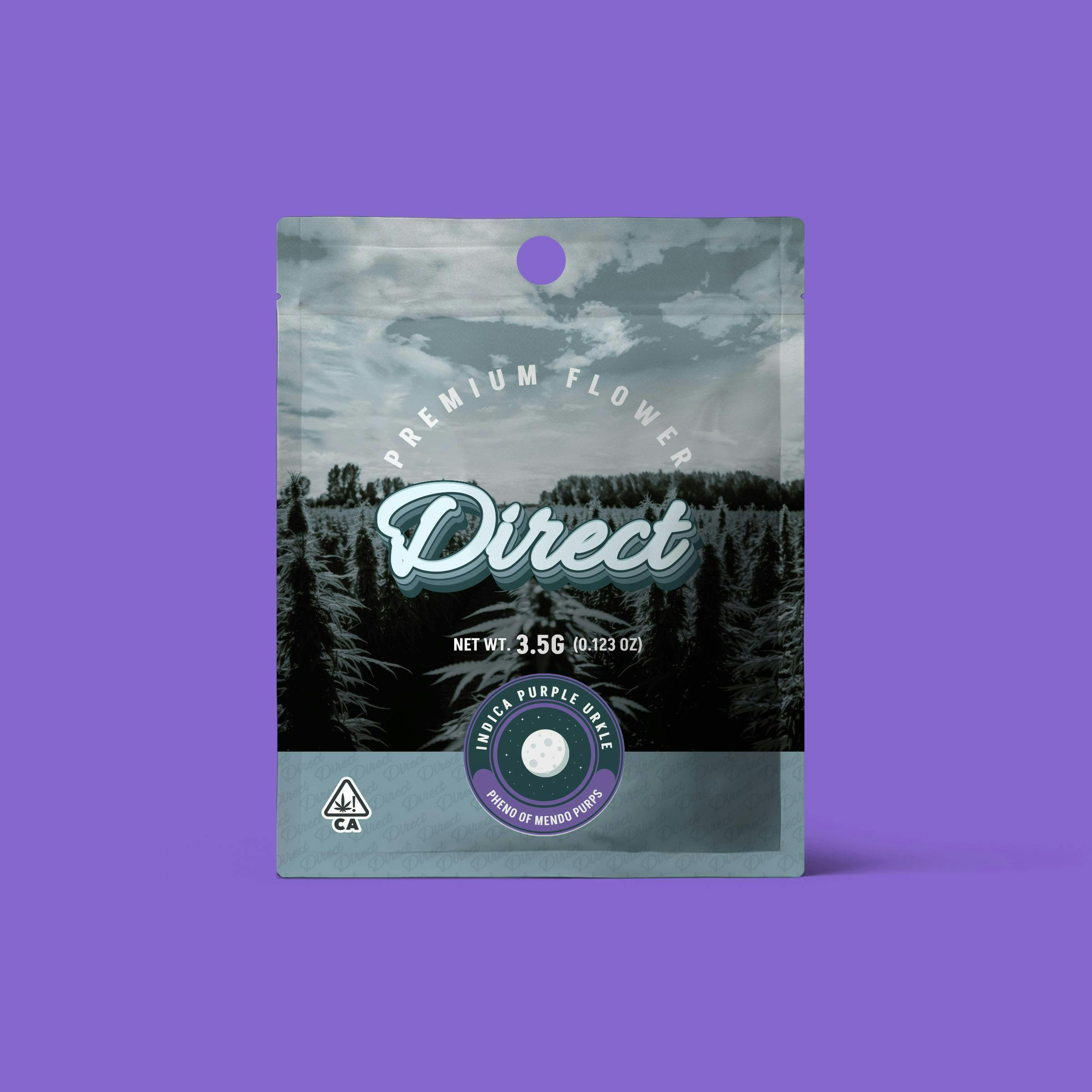 Direct - Purple Urkle Pheno of Mendo Purps (Indica) 3.5 g - 1