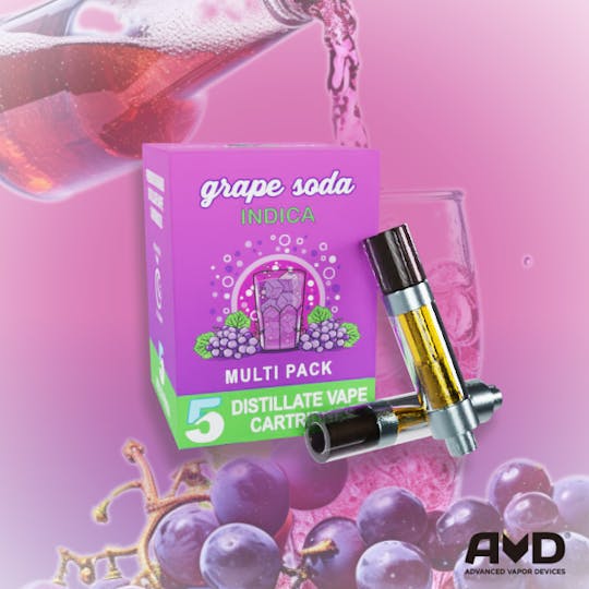 Amnesia MI - Grape Soda - Vape Carts 5 Pack - 1