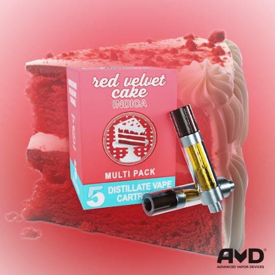 Amnesia MI - Red Velvet - Vape Carts 5 Pack - 1