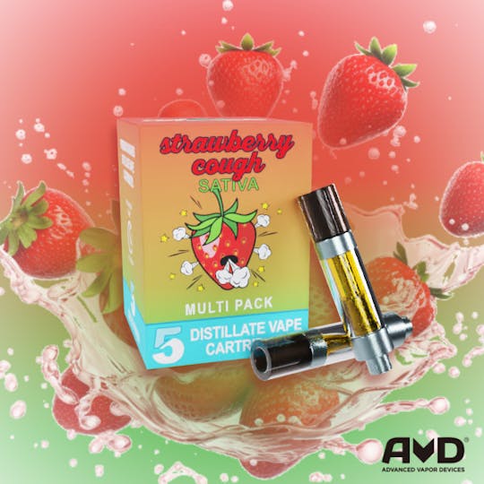Amnesia MI - Strawberry Cough - Vape Carts 5 Pack - 1