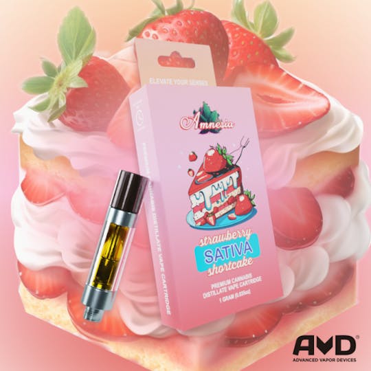 Amnesia MI - Strawberry Shortcake - Cart 1g - 1