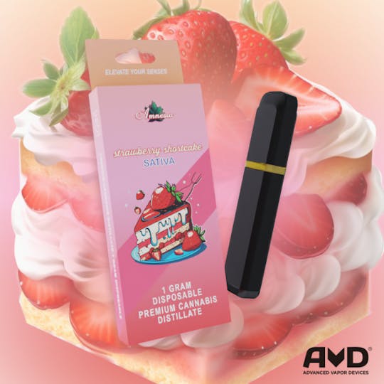 Amnesia MI - Strawberry Shortcake - Disposable 1g - 1