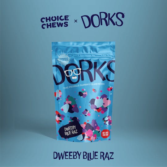 Choice Chews - Dorks - Dweeby Blue Raz - 200mg - 1