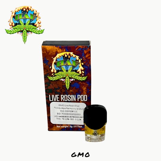 Hash and Flowers - GMO : Live Rosin POD - 1