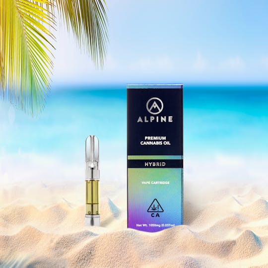 Alpine Vapor - Frozen Bananas - Hybrid - THC Cartridge 1050mg - 1