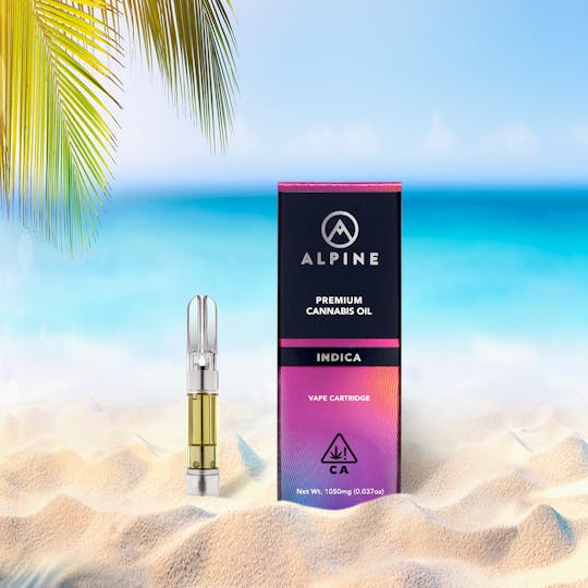 Alpine Vapor - Blueberry Hibiscus - Indica - THC Cartridge 1050mg - 1