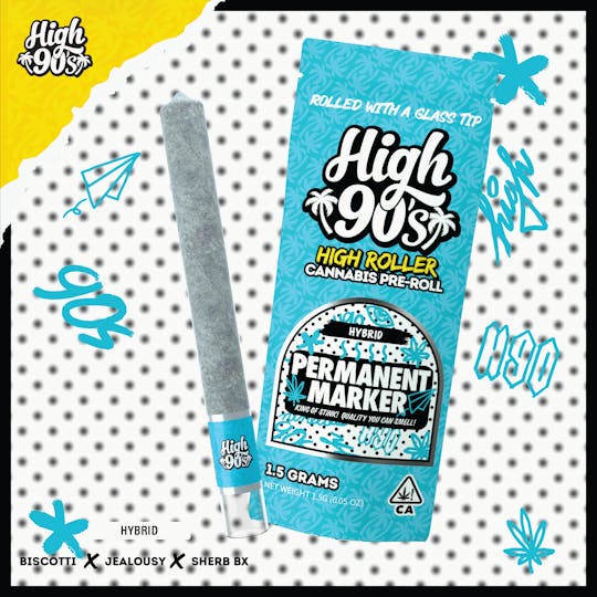 HIGH 90s - High 90s : Permanent Marker 1.5g High Roller Pre-Roll - 1