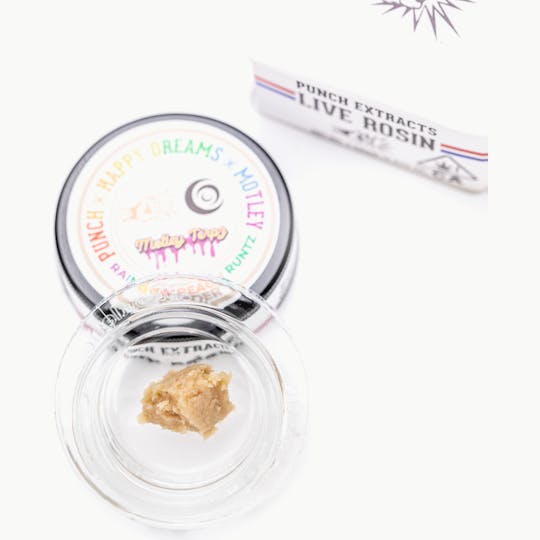 Punch Edibles & Extracts - Rainbow Peach Runtz Tier 4 Live Rosin Cold Cure Badder (1g) - 1
