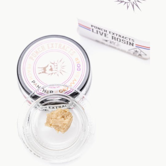 Punch Edibles & Extracts - Peach Panther x Gravy Tier 4 Live Rosin Cold Cure Badder (1g) - 1
